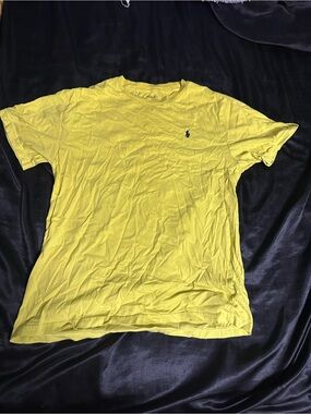 Ralph Lauren Yellow Crew Neck Polo Logo Tee